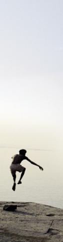 [Boy jumping into the Ganges]
